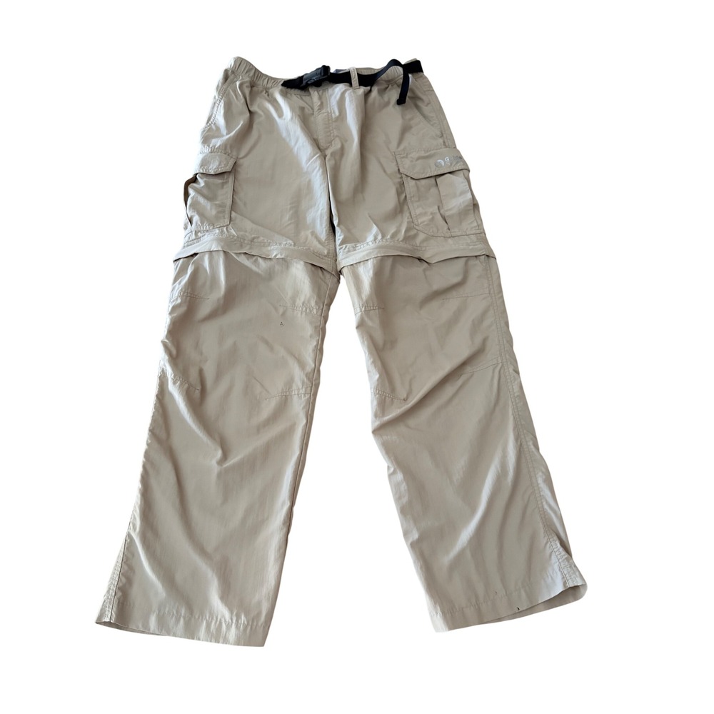 Gander Mountain Guide Series Tan Convertible Zip off cargo Pants Sz 34 Medium
